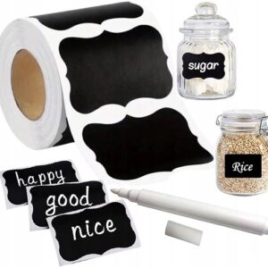 Naklejki Etykiety Na Słoiki Przyprawy Przetwory Butelki Dźemy 120szt Marker