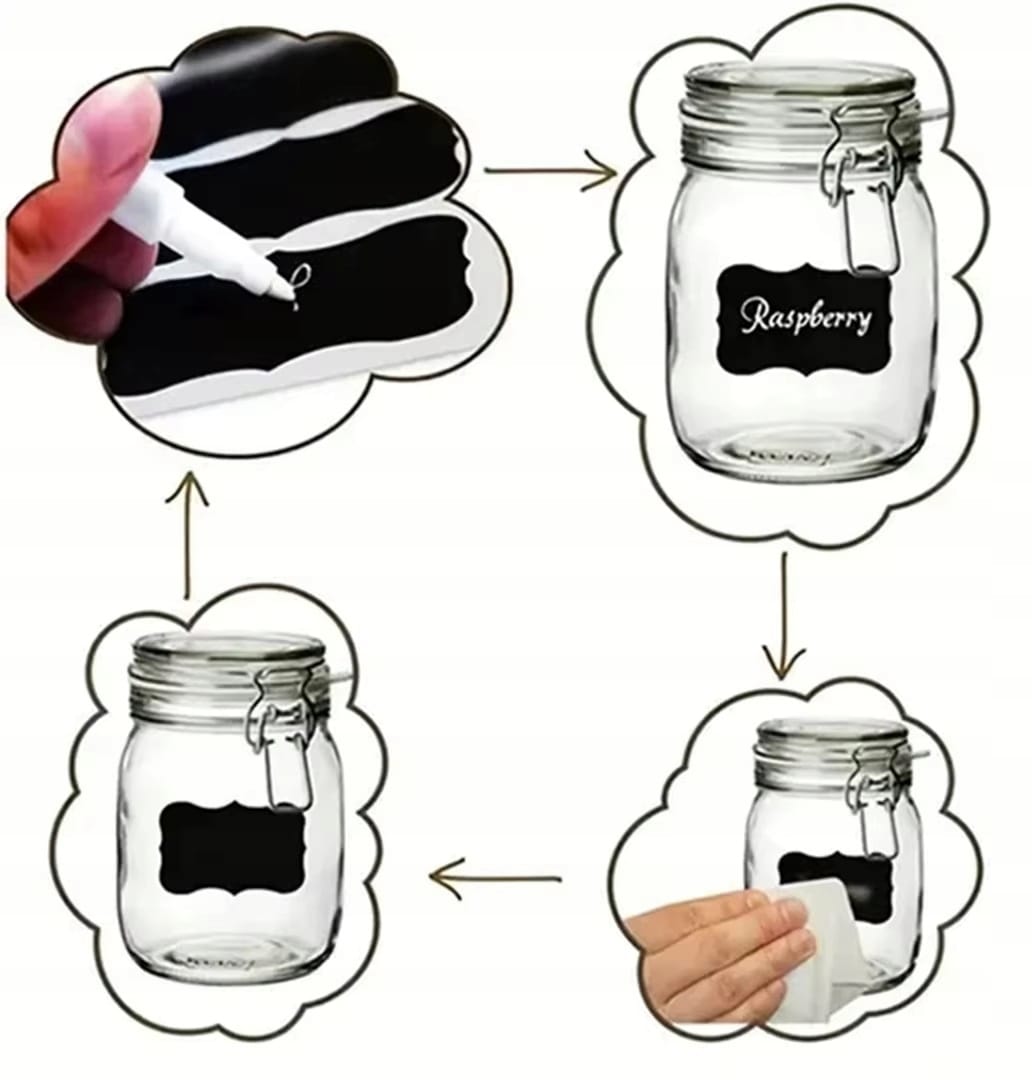 Naklejki Etykiety Na Słoiki Przyprawy Przetwory Butelki Dźemy 240szt Marker