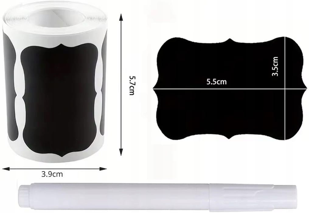 Naklejki Etykiety Na Słoiki Przyprawy Przetwory Butelki Dźemy 240szt Marker