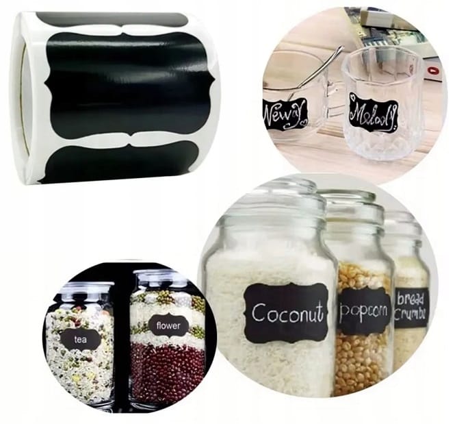 Naklejki Etykiety Na Słoiki Przyprawy Przetwory Butelki Dźemy 240szt Marker