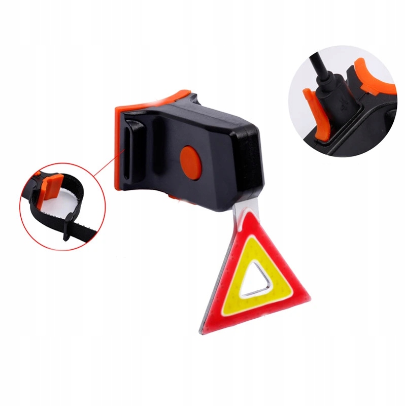 Lampka Rowerowa Tylna Led Na Tył Światło Ostrzegawcze Oświetlenie Roweru