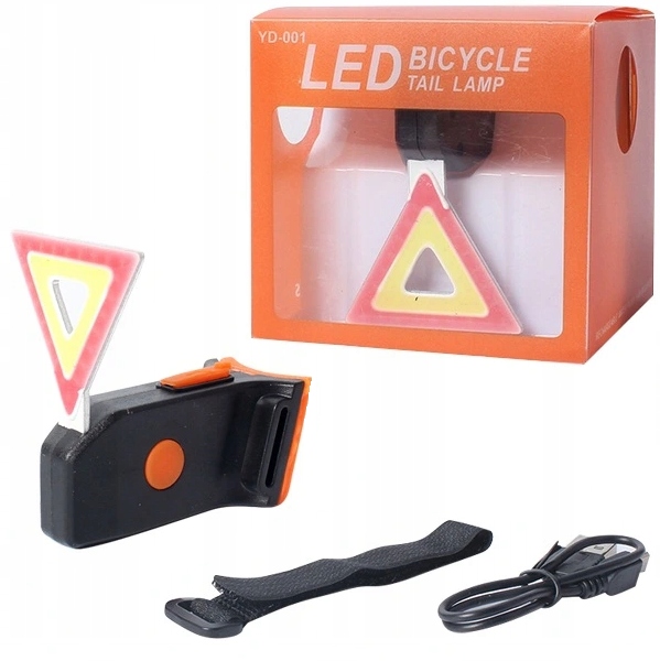 Lampka Rowerowa Tylna Led Na Tył Światło Ostrzegawcze Oświetlenie Roweru