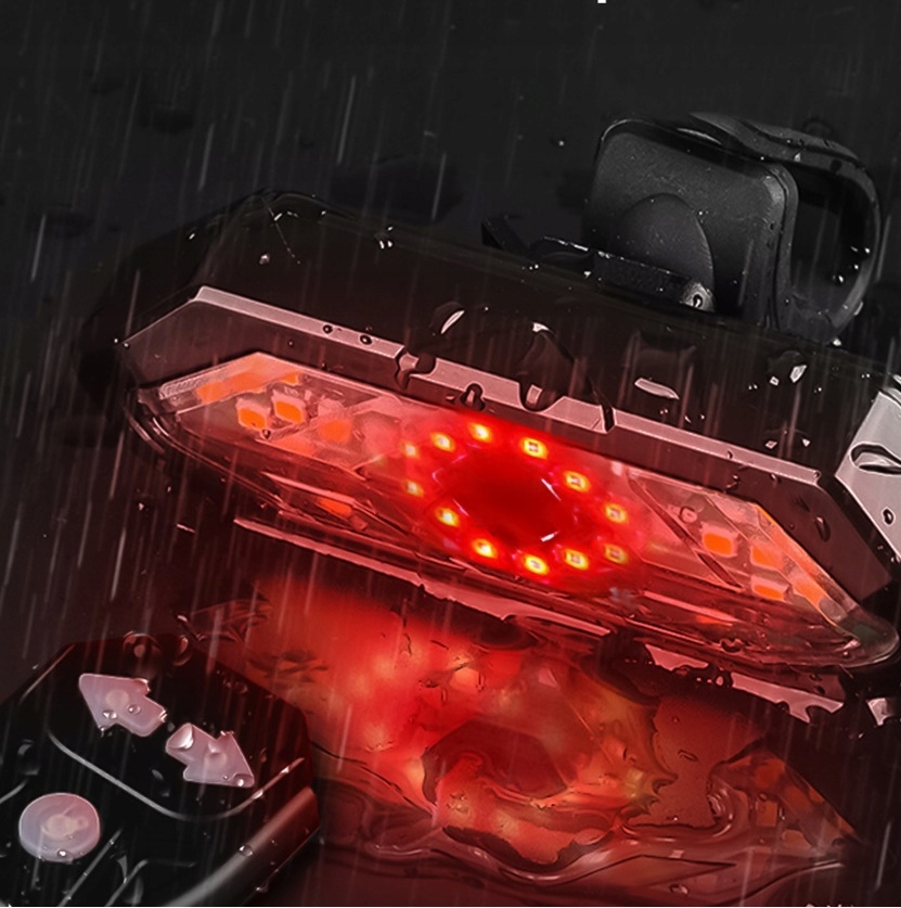 Mocna Lampka Rowerowa Tylna Kierunkowskazy Rowerowe Światło Tył Led Usb