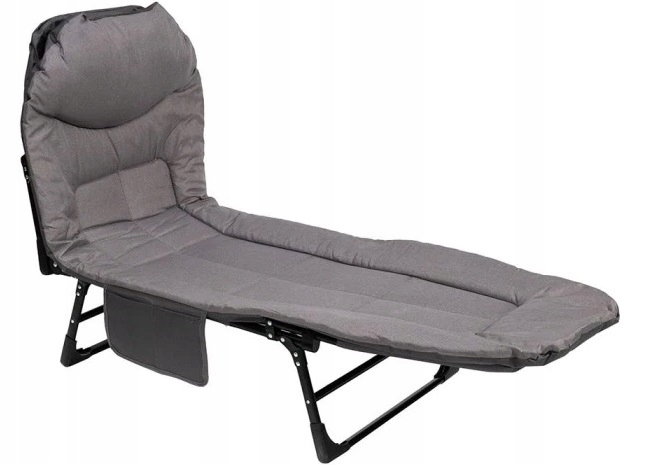 Łóżko Turystyczne Składane Polowe Leżak Kanadyjka Leżanka Stabilne Materac