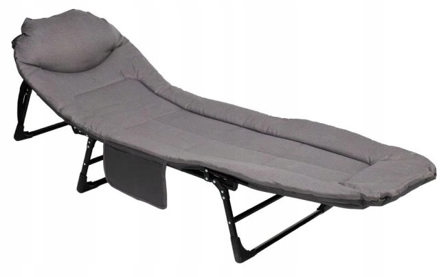 Łóżko Turystyczne Składane Polowe Leżak Kanadyjka Leżanka Stabilne Materac