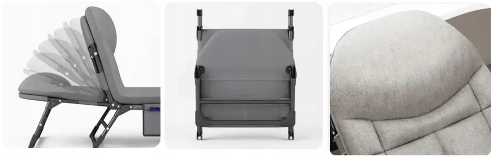 Łóżko Turystyczne Składane Polowe Leżak Kanadyjka Leżanka Stabilne Materac