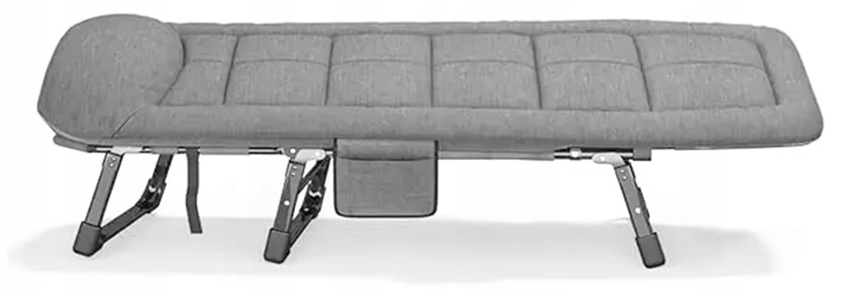 Łóżko Turystyczne Składane Polowe Leżak Kanadyjka Leżanka Stabilne Materac