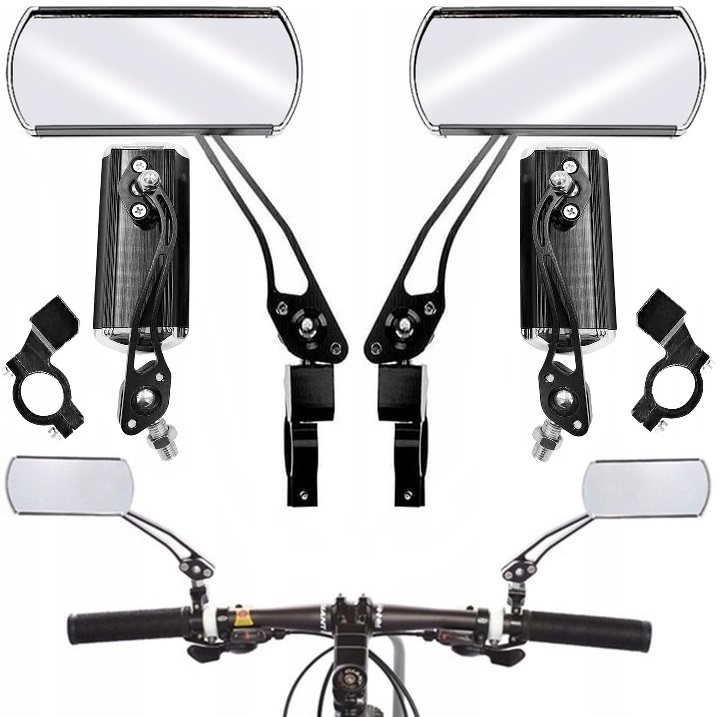 2x Lusterko Rowerowe Lusterka Regulowane Uchwyt Uniwersalne Na Rower Skuter