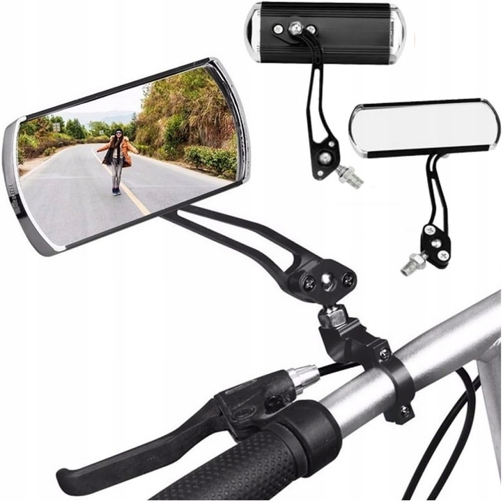 2x Lusterko Rowerowe Lusterka Regulowane Uchwyt Uniwersalne Na Rower Skuter