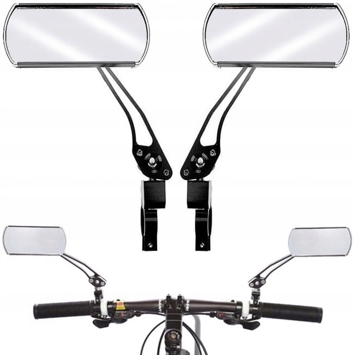 2x Lusterko Rowerowe Lusterka Regulowane Uchwyt Uniwersalne Na Rower Skuter