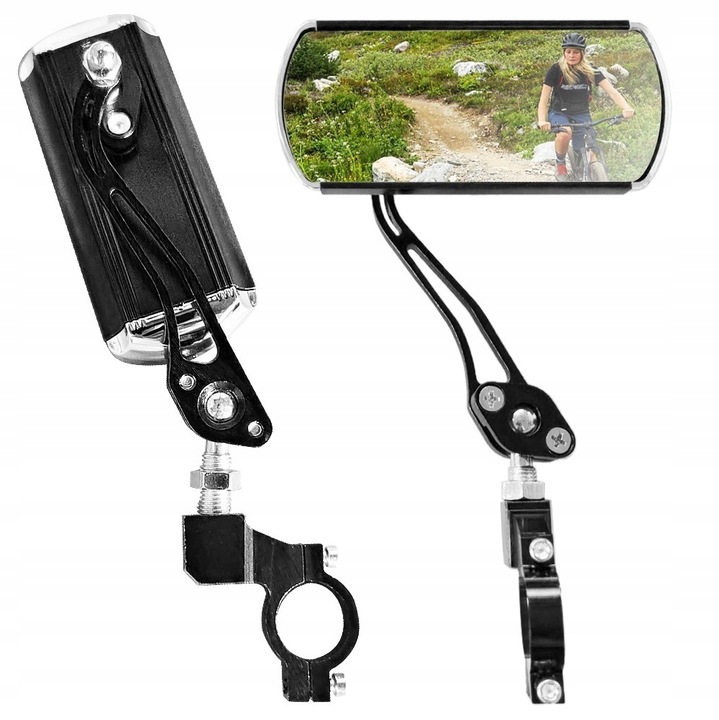 2x Lusterko Rowerowe Lusterka Regulowane Uchwyt Uniwersalne Na Rower Skuter