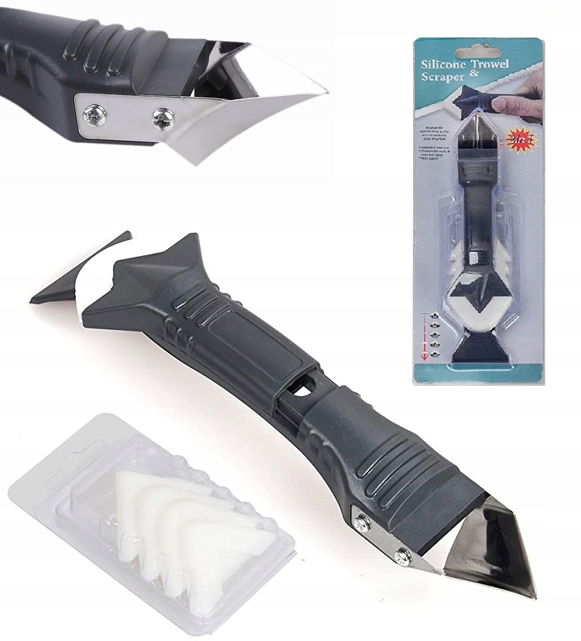 Szpachelka Do Nakładania Fug Wycinania Silikonu Spoin Fugi Nożyk Skrobak