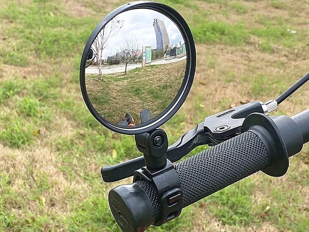 Lusterko Rowerowe Na Kierownicę Do Roweru Na Manetkę Wypukłe Wsteczne 360