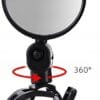 Lusterko Rowerowe Na Kierownicę Do Roweru Na Manetkę Wypukłe Wsteczne 360