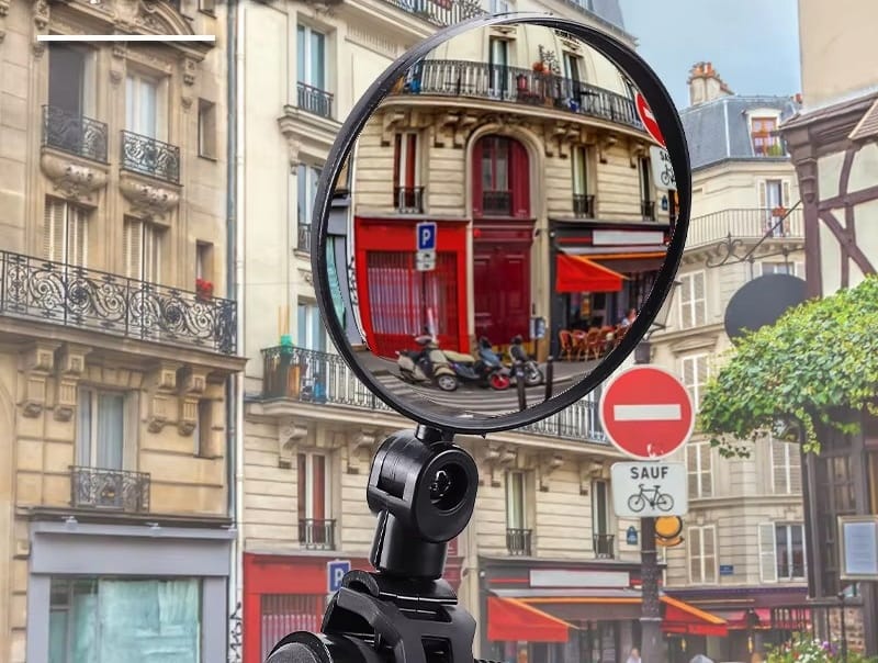 Lusterko Rowerowe Na Kierownicę Do Roweru Na Manetkę Wypukłe Wsteczne 360