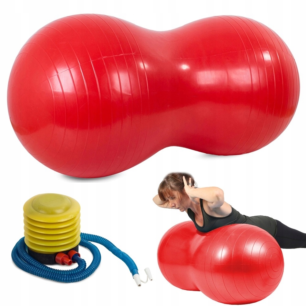 Piłka Do Ćwiczeń Gimnastyczna Rehabilitacyjna Fitness Pompka Mocna Duża