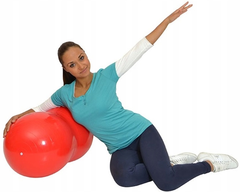 Piłka Do Ćwiczeń Gimnastyczna Rehabilitacyjna Fitness Pompka Mocna Duża