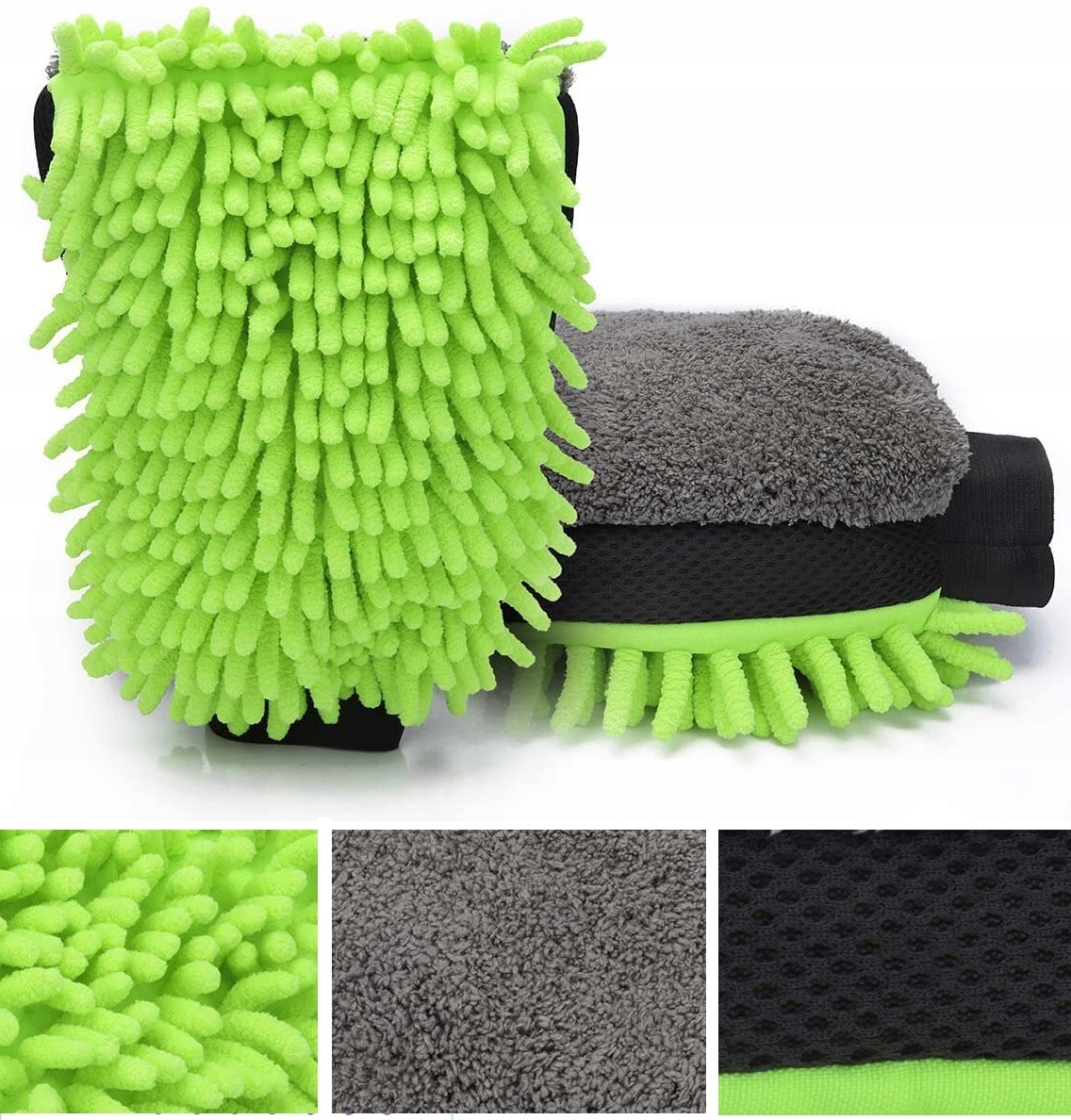 image-1759.jpeg Rękawica Do Mycia Auta Samochodu Lakieru Szyb Wysoka Chłonność Mikrofibra