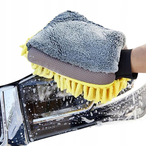 image-1760.jpeg Rękawica Do Mycia Auta Samochodu Lakieru Szyb Wysoka Chłonność Mikrofibra
