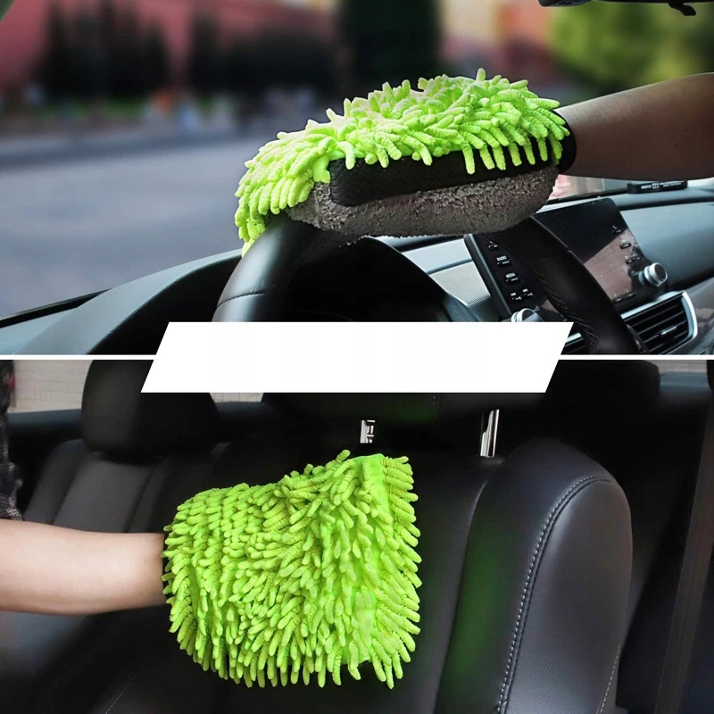 image-1763.jpeg Rękawica Do Mycia Auta Samochodu Lakieru Szyb Wysoka Chłonność Mikrofibra