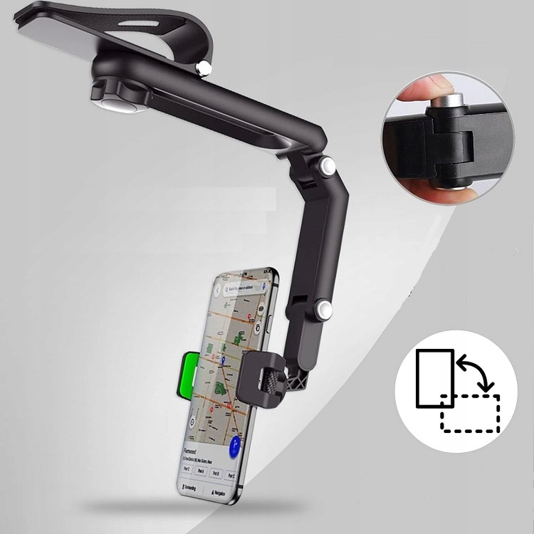 Samochodowy Uchwyt Na Telefon Na Osłonę Przeciwsłoneczną Do Samochodu Domu