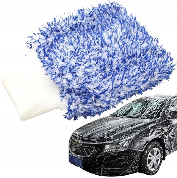 Rękawica Do Mycia Auta Samochodu Szyb Delikatna Mikrofibra