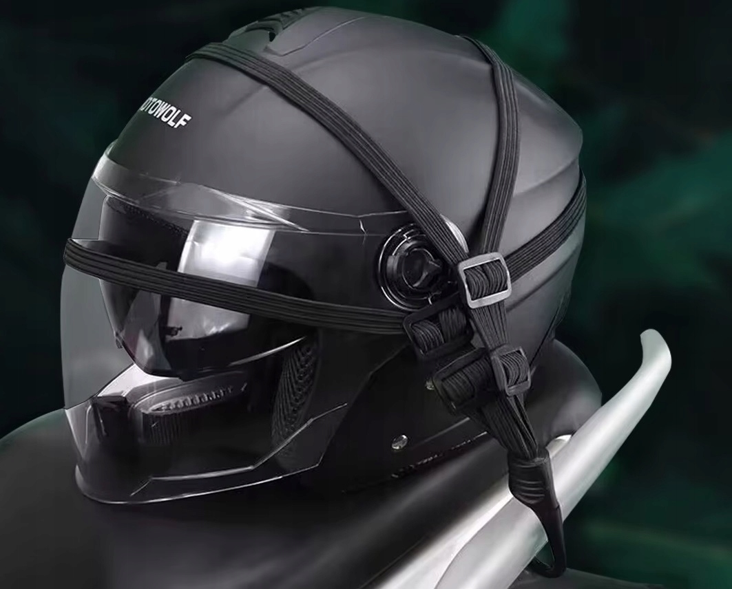 image-1826.jpeg Linka Guma Pasek Elastyczny Do Mocowania Bagażu Transportu Siatka Do Kasku