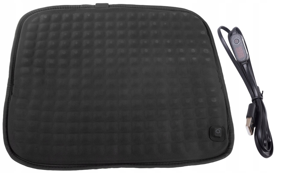 Mata Podgrzewana Grzewcza Samochodowa Na Fotel Siedzenie Do Biura Auto Usb