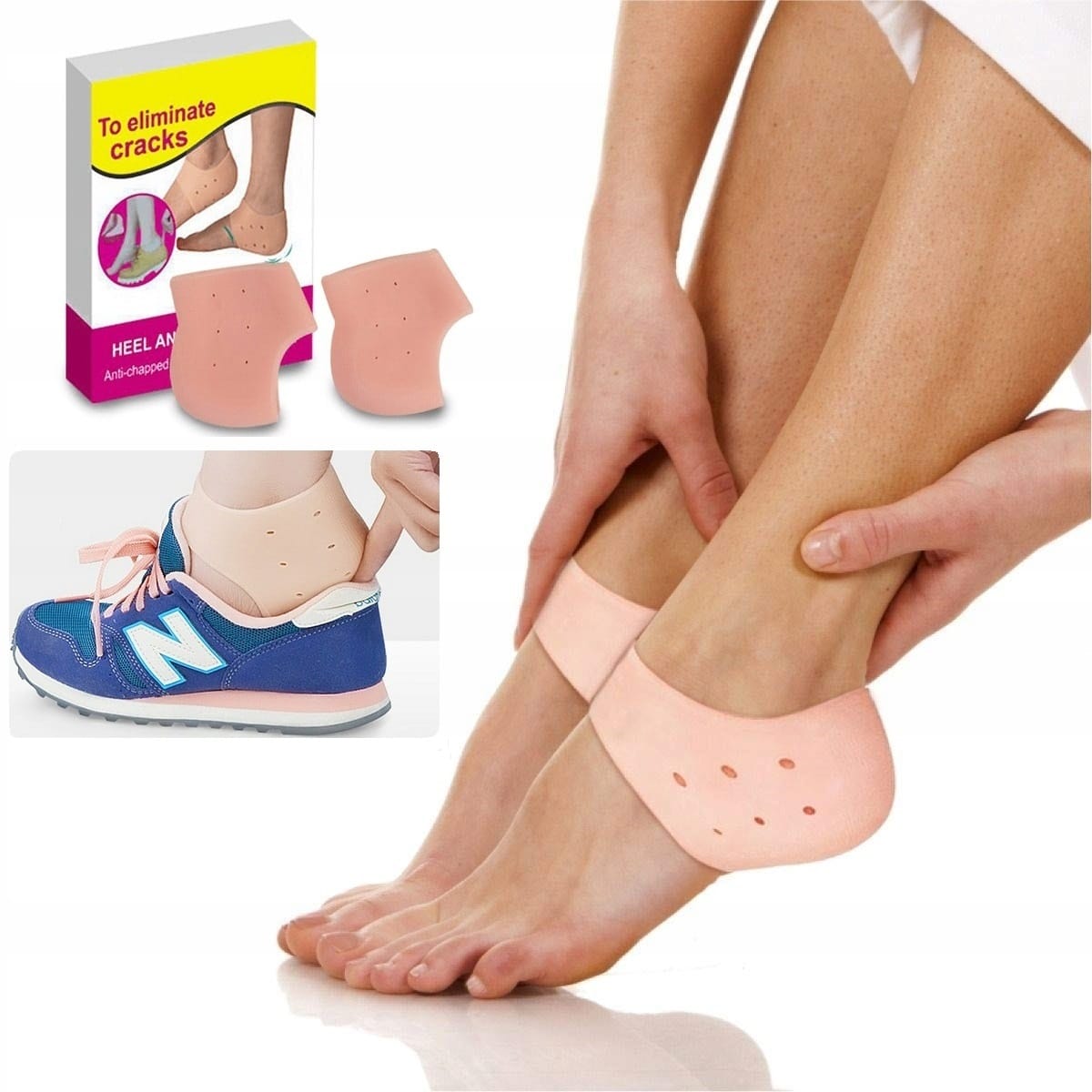 image-1862.jpeg Osłony Na Spękane Pięty Żelowe Podpiętki Silikonowe Ostrogi Piętowe Para