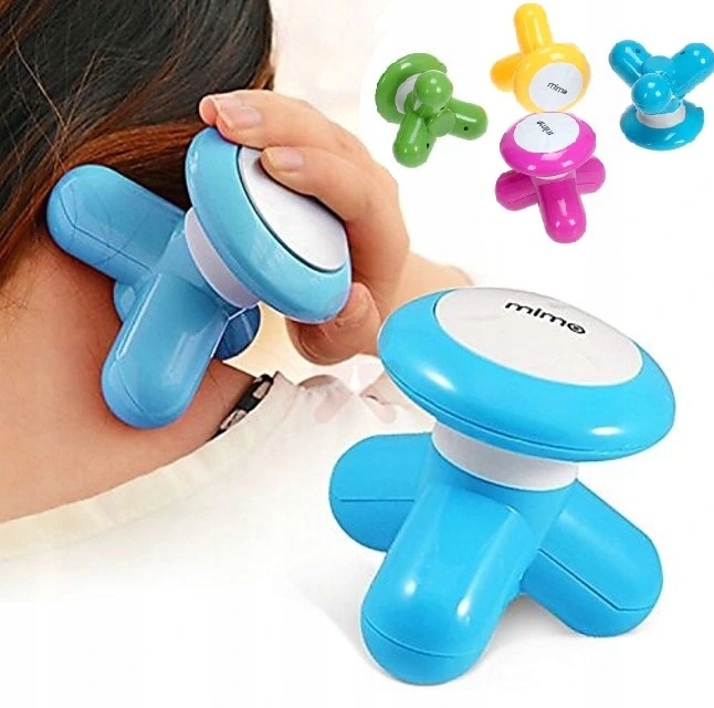 Mini Masażysta Na Baterie + Kabel Usb Ulga Wibruje