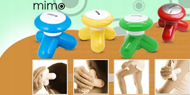 Mini Masażysta Na Baterie + Kabel Usb Ulga Wibruje