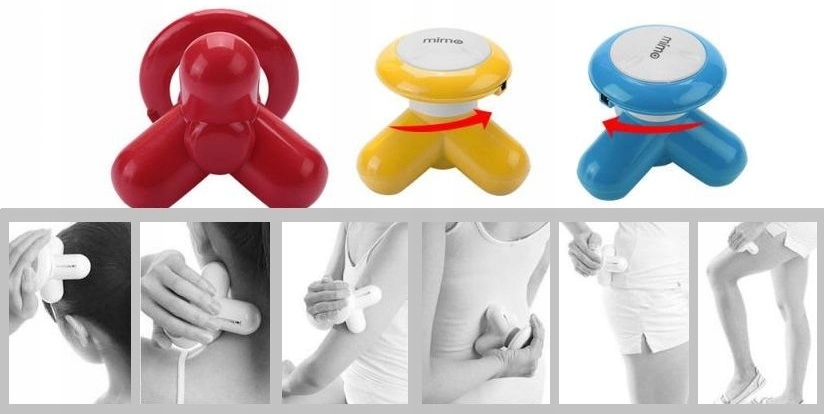 Mini Masażysta Na Baterie + Kabel Usb Ulga Wibruje