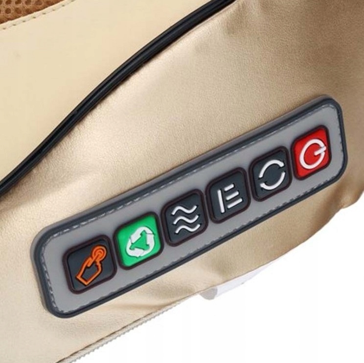 Masażer Grzejący Poduszka Shiatsu Masująca Pleców Kark Ciało Plecy Nogi