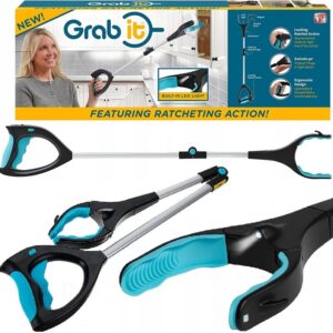 Chwytak Łapacz Pomocna Dłoń Do Podnoszenia Śmieci Liści Sprzątania Latarka