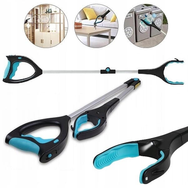 Chwytak Łapacz Pomocna Dłoń Do Podnoszenia Śmieci Liści Sprzątania Latarka