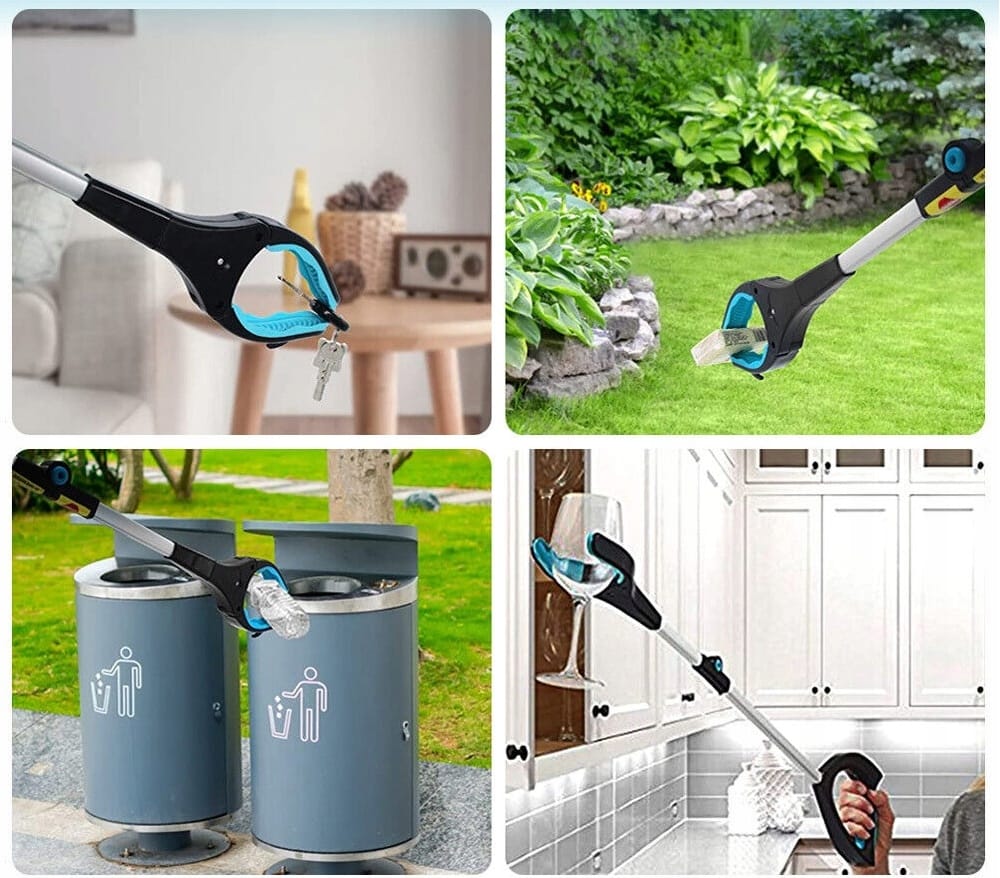 Chwytak Łapacz Pomocna Dłoń Do Podnoszenia Śmieci Liści Sprzątania Latarka