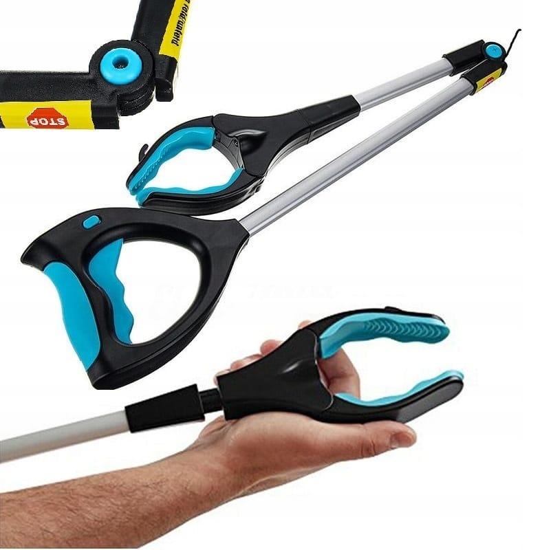 Chwytak Łapacz Pomocna Dłoń Do Podnoszenia Śmieci Liści Sprzątania Latarka