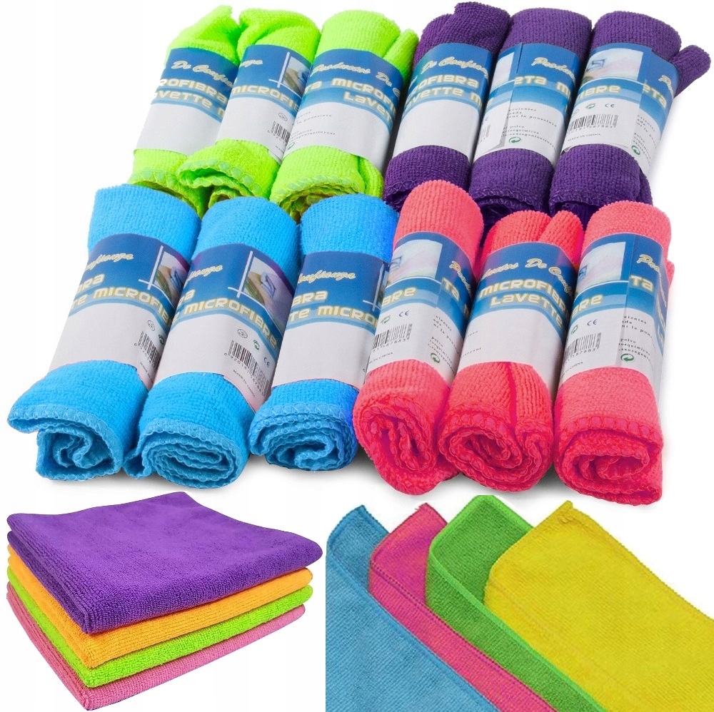 Ściereczki Z Mikrofibry Ścierki Mikrofibra Czyścik Ściereczka Do Mycia X12