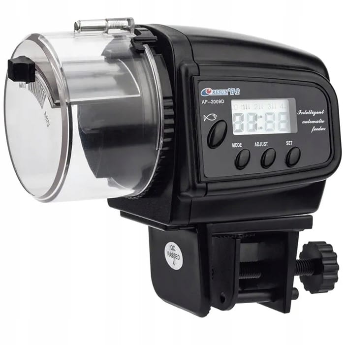 Karmnik Automatyczny Dla Ryb Rybek Podajnik Pokarmu Do Akwarium Lcd
