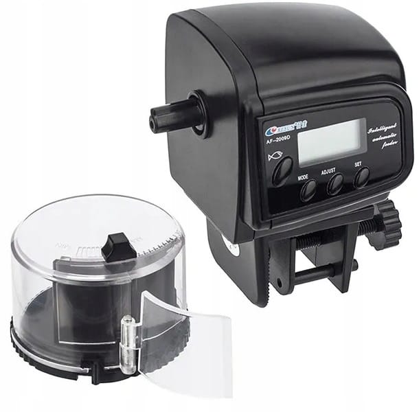 Karmnik Automatyczny Dla Ryb Rybek Podajnik Pokarmu Do Akwarium Lcd
