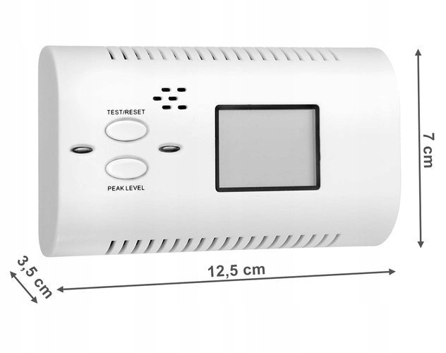 image-202.jpeg Detektor Czujnik Czadu - Tlenku Węgla Lcd Co