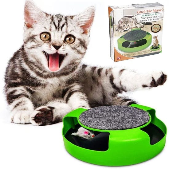 Biegająca Mysz Uciekająca Myszka Interaktywna Ruchoma Drapak Kota Kociąt