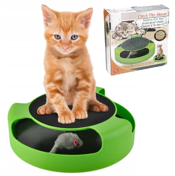 Biegająca Mysz Uciekająca Myszka Interaktywna Ruchoma Drapak Kota Kociąt
