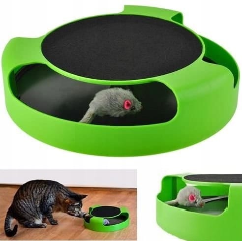 Biegająca Mysz Uciekająca Myszka Interaktywna Ruchoma Drapak Kota Kociąt