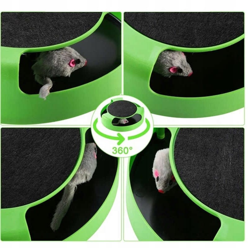 Biegająca Mysz Uciekająca Myszka Interaktywna Ruchoma Drapak Kota Kociąt