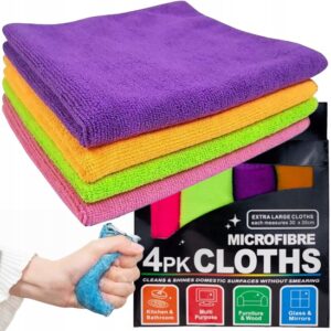 Ściereczki Z Mikrofibry Ścierki Mikrofibra Czyścik Ściereczka X 4 Sztuki