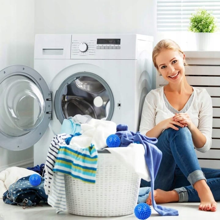 Kule Do Prania Pralki Zmiękczające Puchu Suszenia Piorące Piłki Kłaczki X4