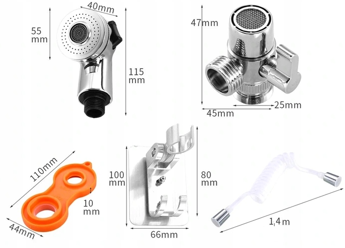 image-217.jpeg Słuchawka Prysznicowa Do Wanny Umywalki Wąż Uchwyt