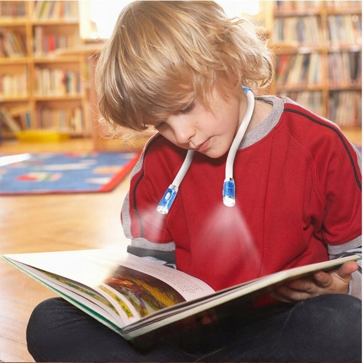 LATARKA DO CZYTANIA KSIĄŻEK MAJSTERKOWANIA LAMPKA NA SZYJĘ ELASTYCZNA LED