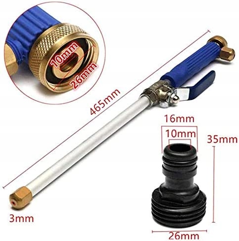 image-262.jpeg Ciśnieniowa Lanca Do Mycia Dysza Myjka Do Węża Ogrodowego 3/4'' Water Jet